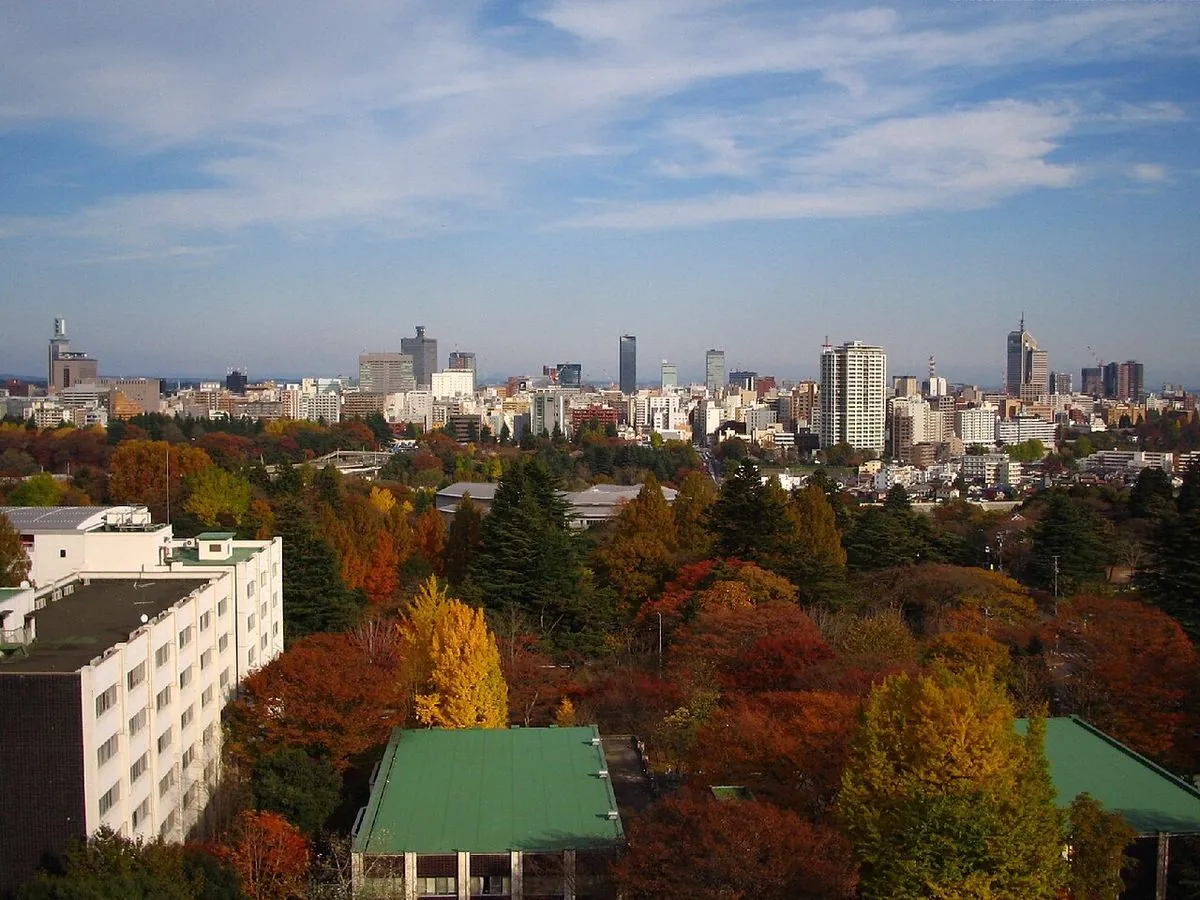 仙台市の街並み